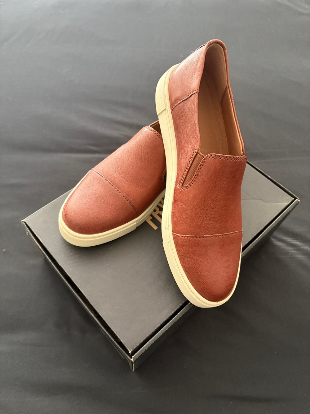 Frye Women’s Leather Slip-On Loafers in Chestnut